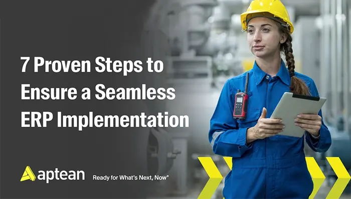 7 Proven Steps to Ensure a Seamless ERP Implementation Infographic