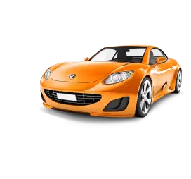 Orange sports car