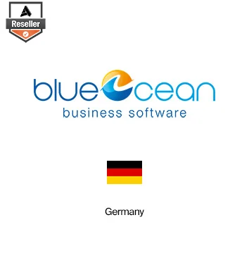 Partner Card - Blue Ocean company logo with Germany flag