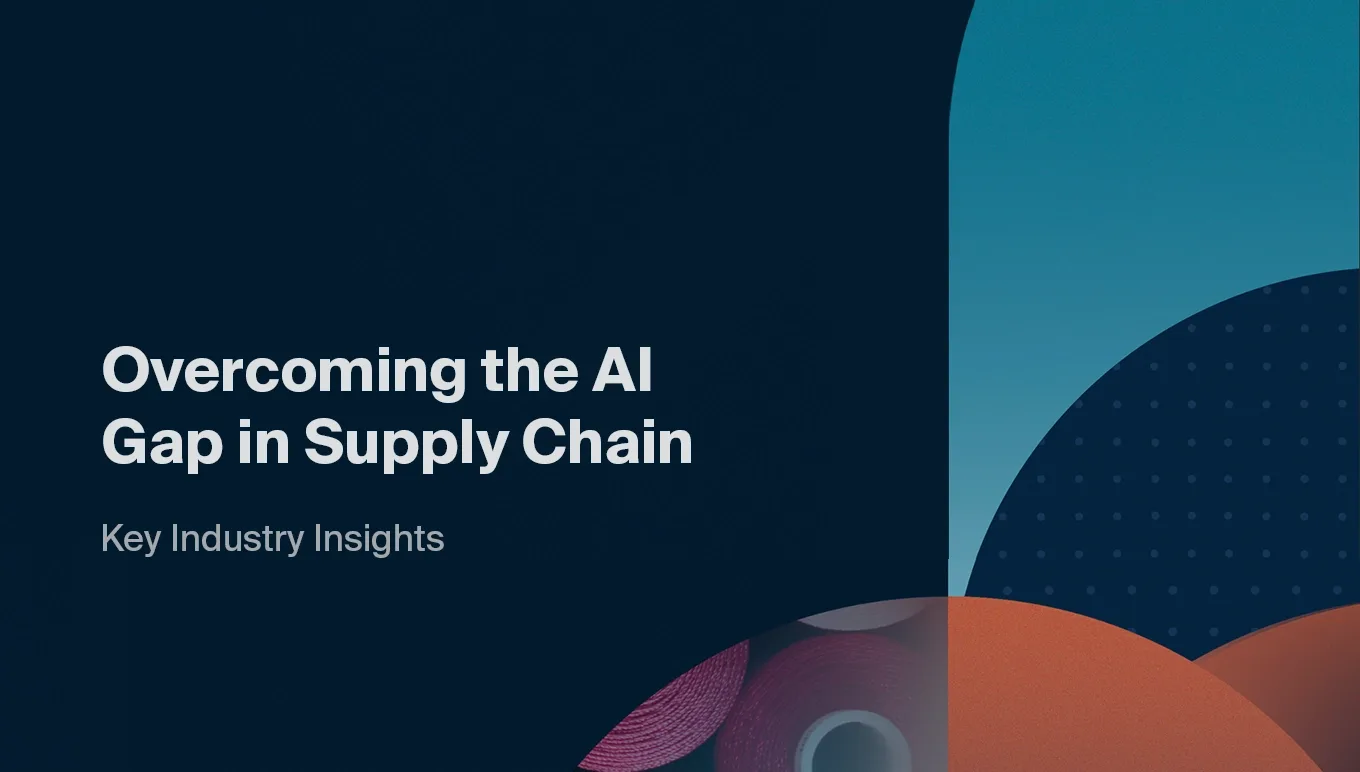 Overcoming the AI Gap in Supply Chain report cover
