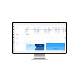 Oxaion Product UI on monitor.