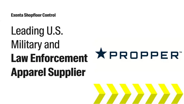 Exenta Shop Floor Control Case Study: Leading U.S. Military and Law Enforcement Apparel Supplier