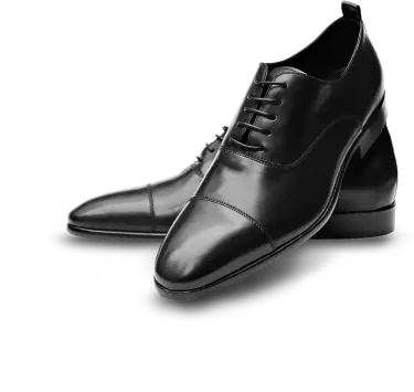 Black dress leather shoes