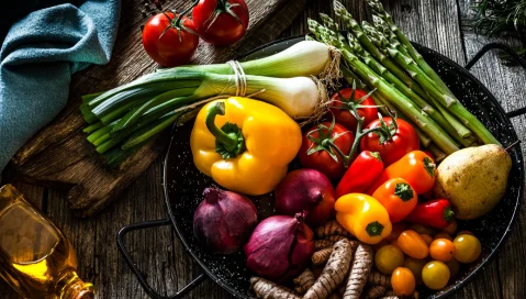 Colorful fresh vegetables.