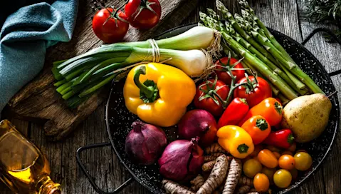 Colorful fresh vegetables.