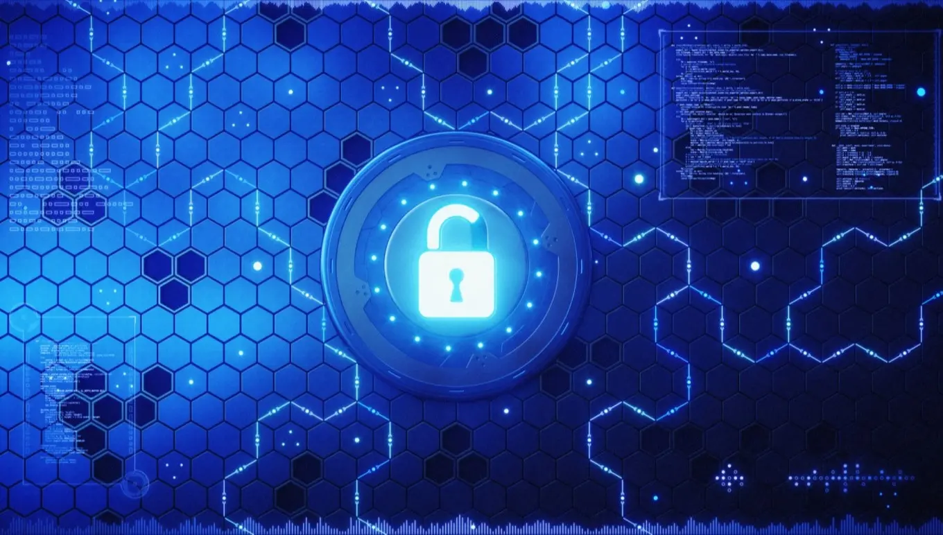 A visualization of a secure cloud-based hosting model for business software.