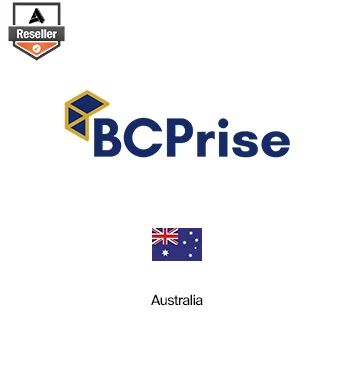 Partner Card - BCPrise company logo with Australia flag