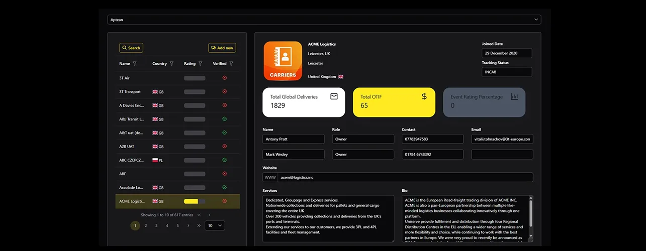 3TL Carrier Marketplace