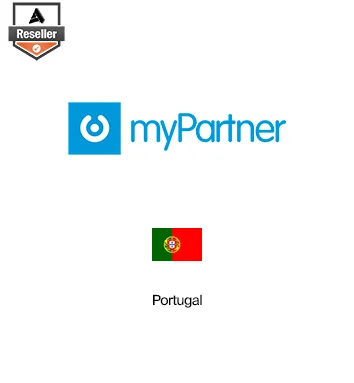 Partner Card - myPartner company logo with Portugal flag