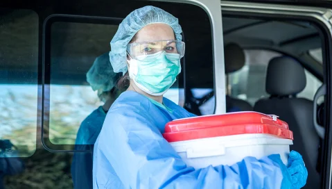 Healthcare worker in PPE