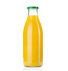 Eine Flasche Orangensaft