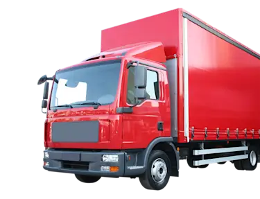 Camion de livraison rouge