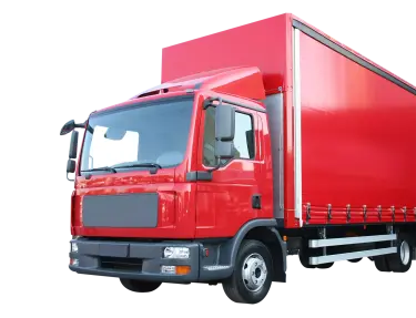 Camion de livraison rouge