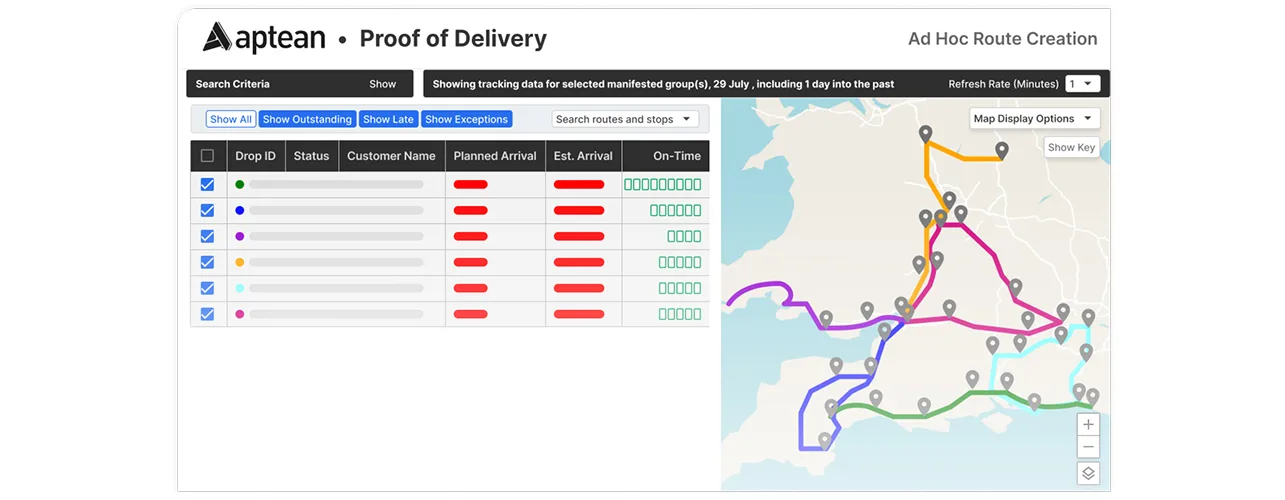 Ad Hoc route creation