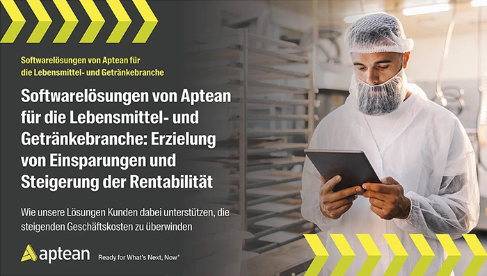 Softwarelösungen von Aptean für die Lebensmittel- und Getränkebranche