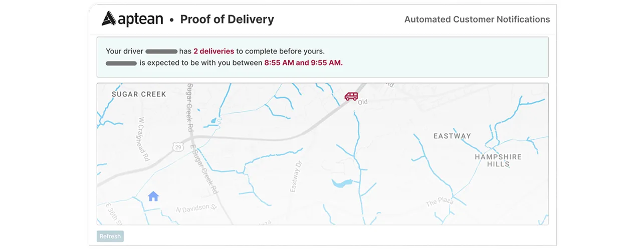 Automated customer notifications