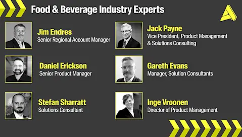 Aptean food & beverage industry experts.