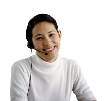 Woman with a headset