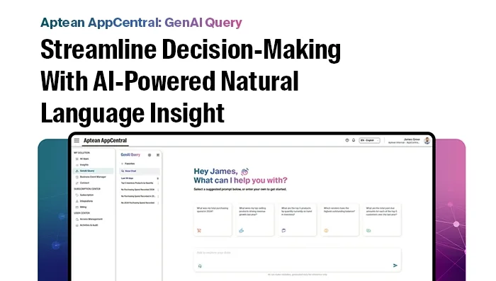 Aptean Intelligence : GenAI Query