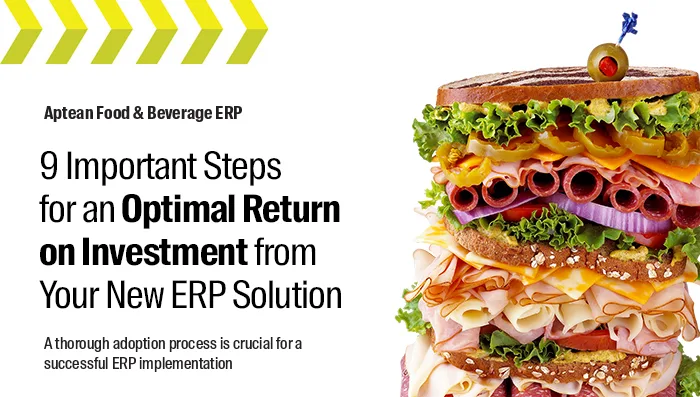 Aptean Food & Beverage ERP Whitepaper: 9 Important Steps for an Optimal Return on Investment from Your New ERP Solution