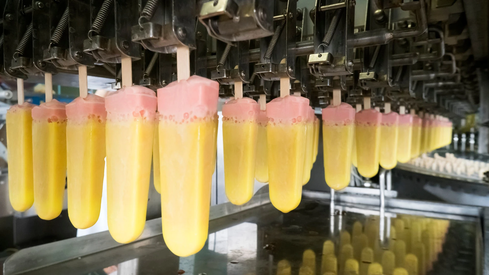 Factory making popsicles.
