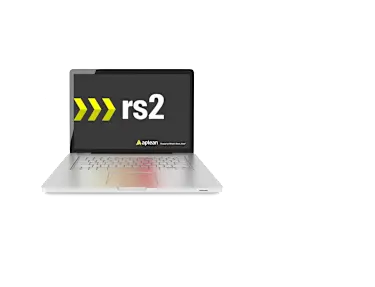 Laptop showing rs2 on the screen.