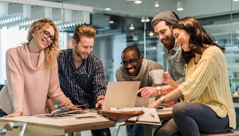 Group of people having a business meeting