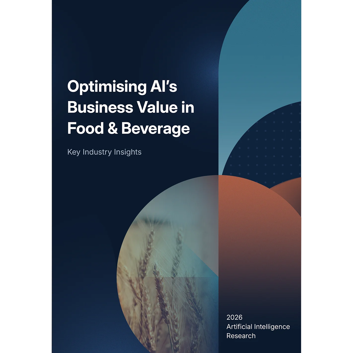Food and beverage AI report cover.