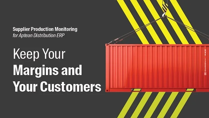 Aptean Distribution ERP - Supplier Production Monitoring
