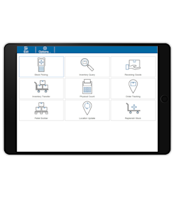 Aptean Impress ERP display on tablet