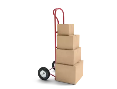 Boxes on hand truck