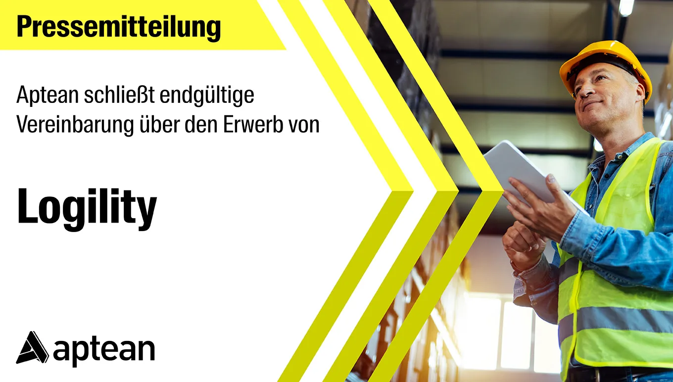 Aptean schließt bindende Vereinbarung über den Erwerb von Logility ab