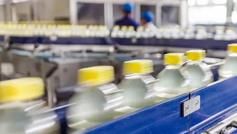 Bottling factory line