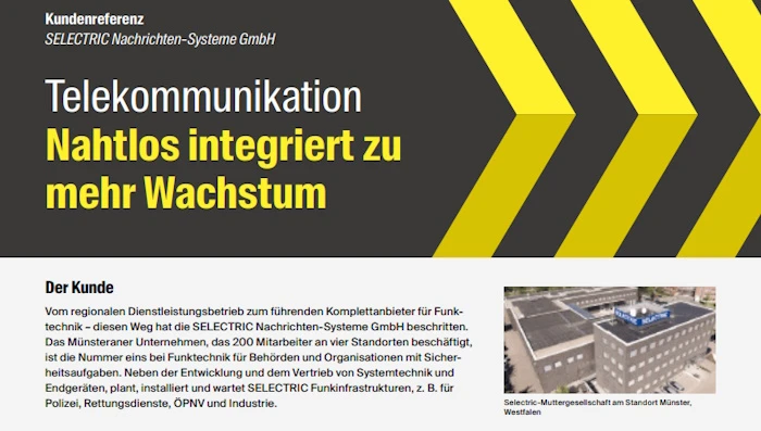 Aptean ERP oxaion Edition Case Study: Selectric Nachrichten-Systeme