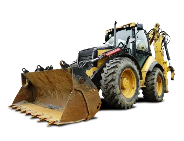 Tractor with front-end loader.