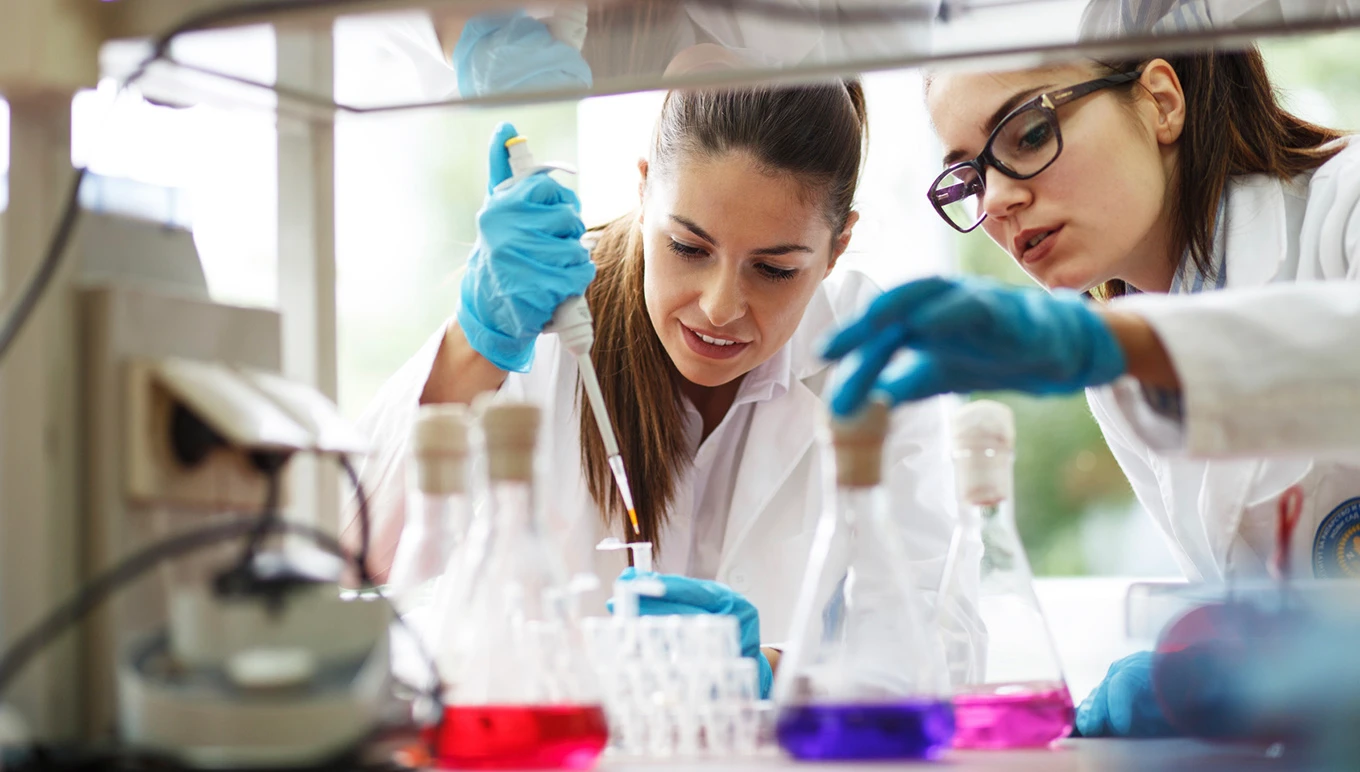 Scientists in lab