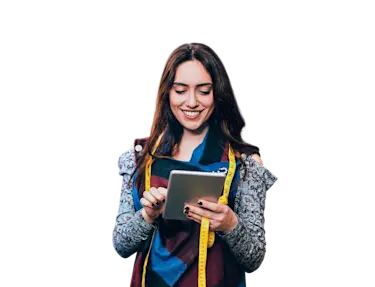 Clothing designer using a tablet device