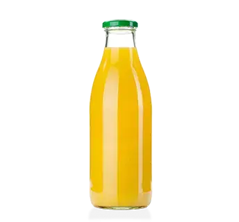 Eine Flasche Orangensaft