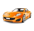 Orange Sports car