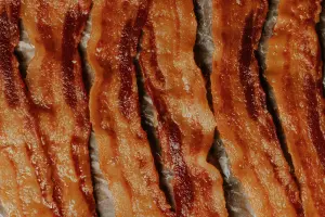 Bacon freshly fried
