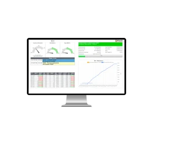 Computer monitor with Patch OEE software.