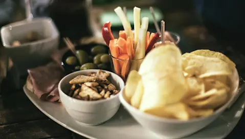 A spread of snacks.