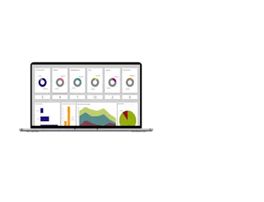Indigo WMS Product UI on laptop.