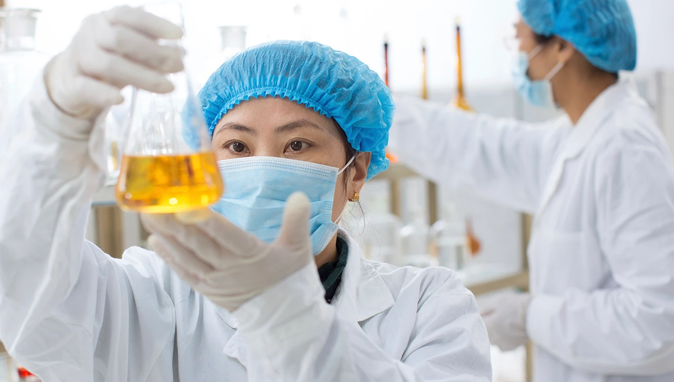 Scientists in lab