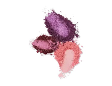 Three colors of eyeshadow