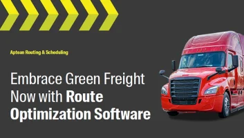 eBook card title Embrace Green Freight Now with Route Optimization Software