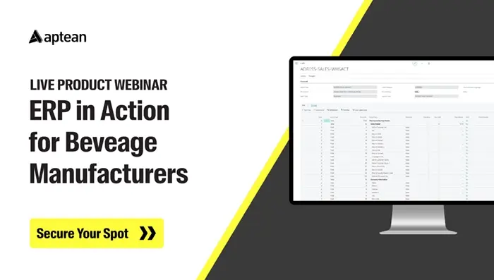 ERP in Action for Beverage Manufacturers Webinar