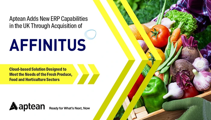 Aptean adds new ERP capabilities in the UK through the acquisition of Affinitus