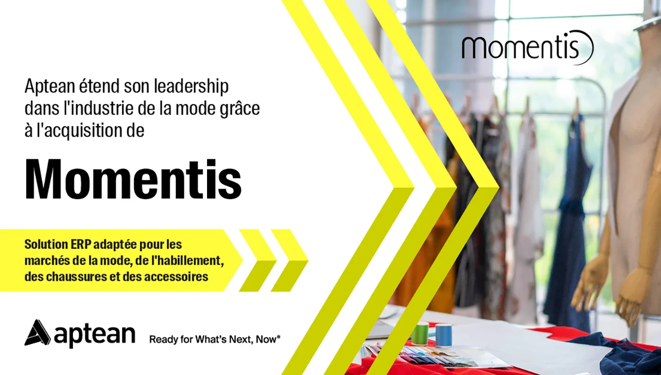 Aptean étend son leadership dans l'industrie de la mode grâce à l'acquisition de Momentis