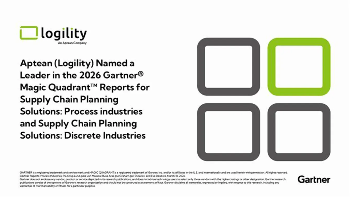Aptean (Logility) Named Leader in 2026 Gartner Magic Quadrant